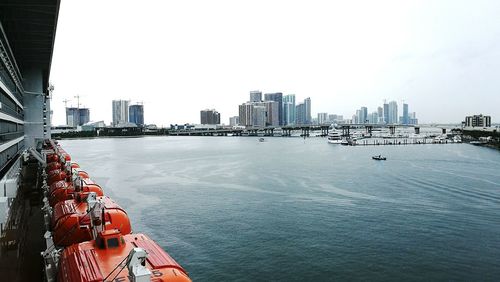 View of city at waterfront