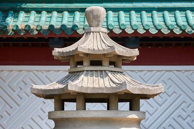 Low angle view of building roof