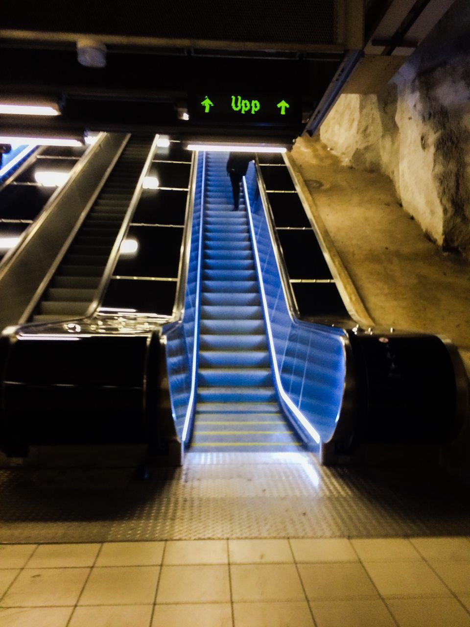 ILLUMINATED SUBWAY STATION