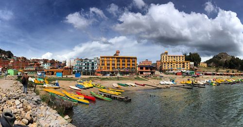 Scenic view of river against sky