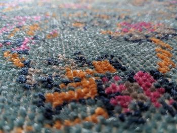 Full frame shot of multi colored carpet