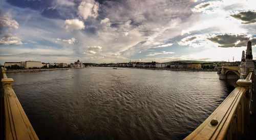 Scenic view of river against sky