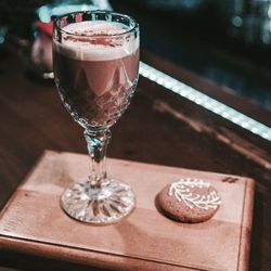 Close-up of drink on table