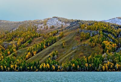 The mountains of kanas lake