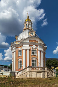 Low angle view of building against sky