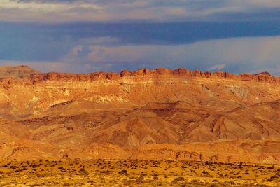 Scenic view of desert against sky