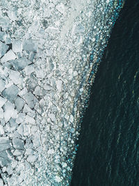 Full frame shot of sea shore