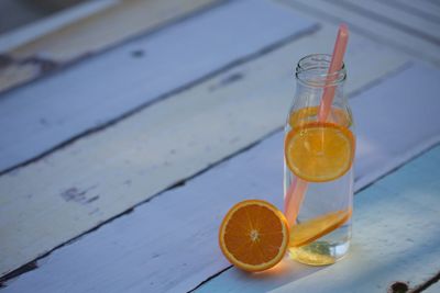 Close-up of drink on table