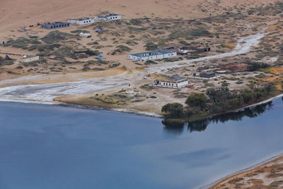 1086 sumu jaran lake-badain jaran desert sand dunes-buddhist temple and pagoda. inner mongolia-china