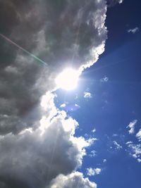 Low angle view of vapor trail in sky