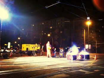 Street light at night