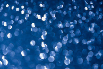 Defocused image of illuminated lights