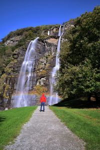 Spectacular waterfalls of acquafraggia - italy