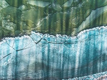 Full frame shot of wet window