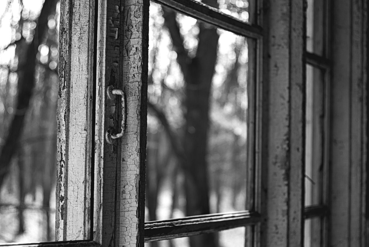 window, close-up, metal, focus on foreground, built structure, indoors, glass - material, architecture, day, old, door, low angle view, selective focus, wood - material, transparent, weathered, rusty, no people, metallic, closed