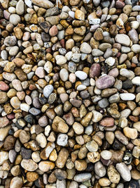 Full frame shot of pebbles