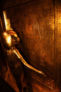 Close-up of old wooden door