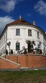 Low angle view of building against sky
