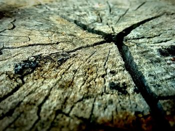 Full frame shot of cracked surface