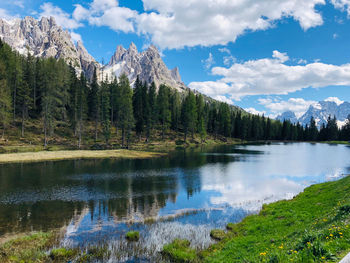 Lake antorno  is a small lake located about 2 km north of the most famous lake of misurina. 