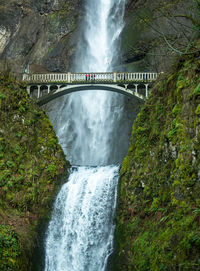Scenic view of waterfall