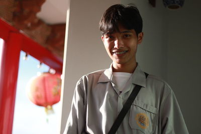 Portrait of a smiling young man