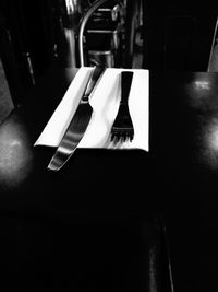 View of empty chair
