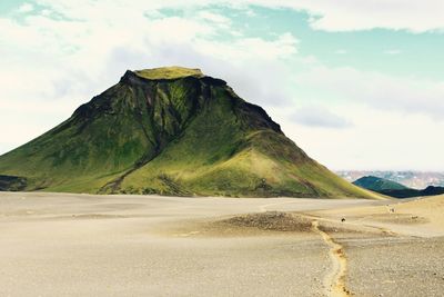 Scenic view of mountain against sky