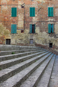 Staircase by building