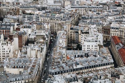 View of paris from above