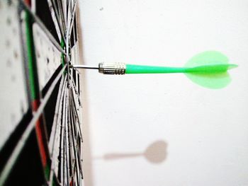 Close-up of dart