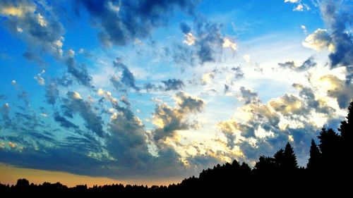 Low angle view of clouds in sky