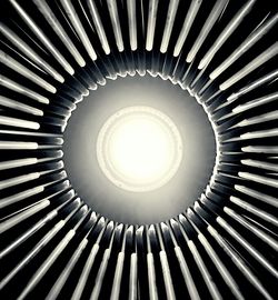 Low angle view of spiral staircase