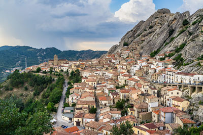 The picturesque village of pietrapertosa, basilicata, italy