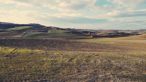 Scenic view of landscape against sky