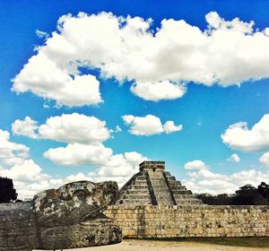 Low angle view of old ruins