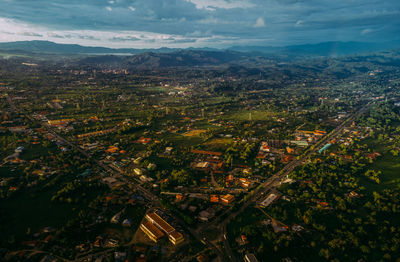 Aerial view of cityscape