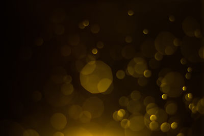 Defocused image of illuminated lights