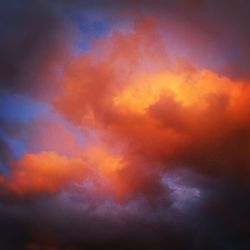 Low angle view of cloudy sky