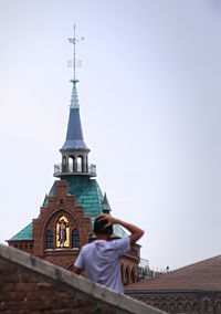 Low angle view of a temple