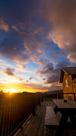 View of sky at sunset