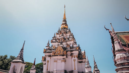 Low angle view of traditional building against sky