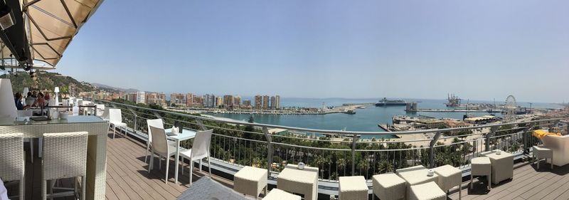 Panoramic view of harbor