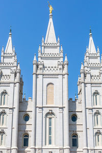 Low angle view of a building against clear sky