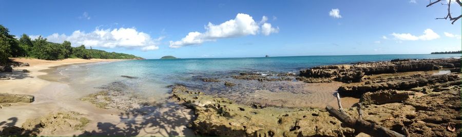 Panoramic view of sea against sky