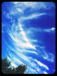 Low angle view of cloudy sky