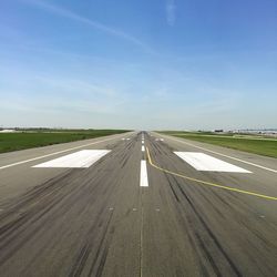 View of airport runway