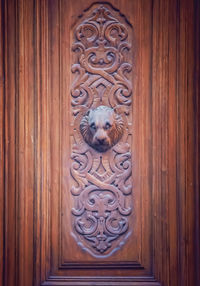 View of ornate door knocker