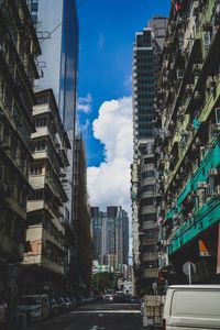 Buildings in city against sky