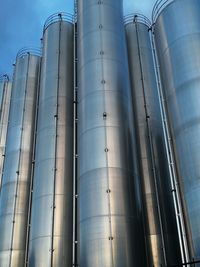 Low angle view of storage tank